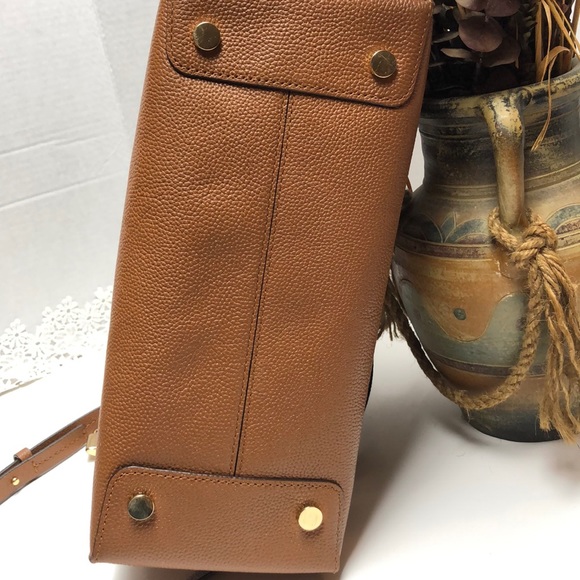 SOLD Like New Michael Kors Saffiano Leather Handbag - Picture 7 of 14